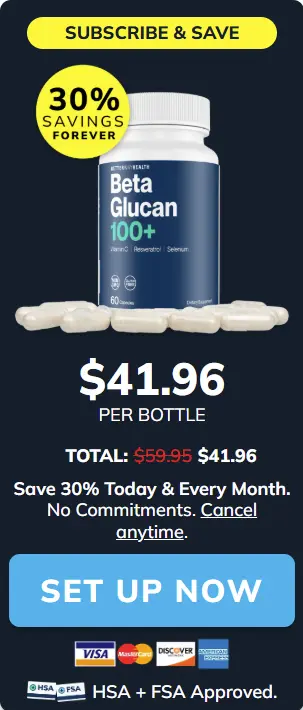 1 package of BetterWayHealth Beta Glucan 100