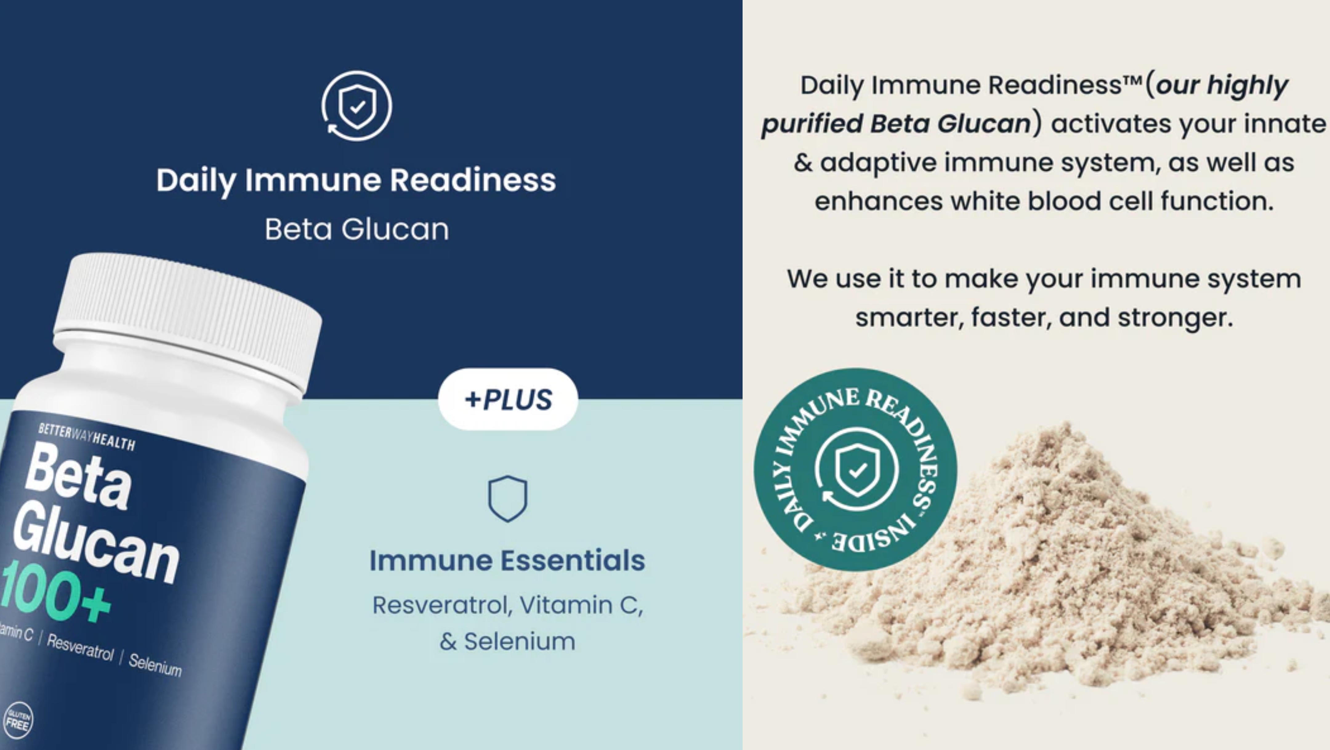 benefits of BetterWayHealth Beta Glucan 100